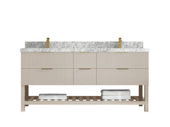Catalina 72 in W x 22 in D Free Standing Reeded Double Sink Bathroom Vanity - photo 19
