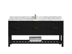 Catalina 72 in W x 22 in D Free Standing Reeded Single Sink Bathroom Vanity - photo 8