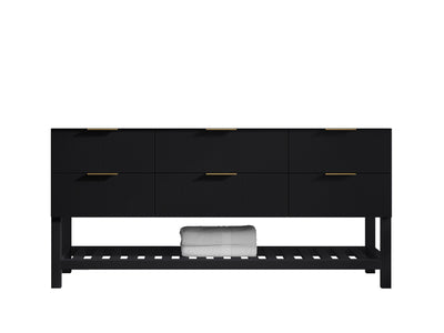 Catalina 72 in W x 22 in D Free Standing Reeded Single Sink Bathroom Vanity - Willow Bath and Vanity