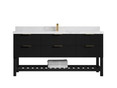 Catalina 72 in W x 22 in D Free Standing Reeded Single Sink Bathroom Vanity - photo 18
