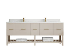 Catalina 84 in W x 22 in D Free Standing Reeded Double Sink Bathroom Vanity - photo 27