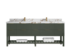 Catalina 84 in W x 22 in D Free Standing Reeded Double Sink Bathroom Vanity - photo 35