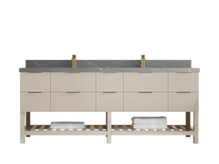 Catalina 84 in W x 22 in D Free Standing Reeded Double Sink Bathroom Vanity - photo 33