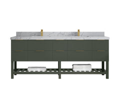 Catalina 84 in W x 22 in D Free Standing Reeded Double Sink Bathroom Vanity - photo 41