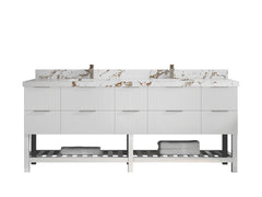 Catalina 84 in W x 22 in D Free Standing Reeded Double Sink Bathroom Vanity - photo 29
