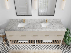 Catalina 84 in W x 22 in D Free Standing Reeded Double Sink Bathroom Vanity - photo 44