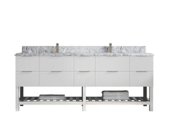 Catalina 84 in W x 22 in D Free Standing Reeded Double Sink Bathroom Vanity - photo 39