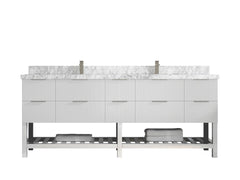 Catalina 84 in W x 22 in D Free Standing Reeded Double Sink Bathroom Vanity - photo 19