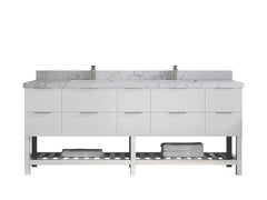Catalina 84 in W x 22 in D Free Standing Reeded Double Sink Bathroom Vanity - photo 35