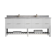 Catalina 84 in W x 22 in D Free Standing Reeded Double Sink Bathroom Vanity - photo 25