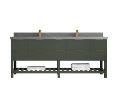 Catalina 84 in W x 22 in D Free Standing Reeded Double Sink Bathroom Vanity - photo 33