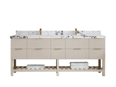 Catalina 84 in W x 22 in D Free Standing Reeded Double Sink Bathroom Vanity - photo 39