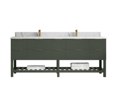 Catalina 84 in W x 22 in D Free Standing Reeded Double Sink Bathroom Vanity - photo 23