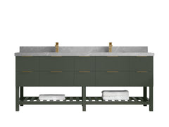 Catalina 84 in W x 22 in D Free Standing Reeded Double Sink Bathroom Vanity - photo 31