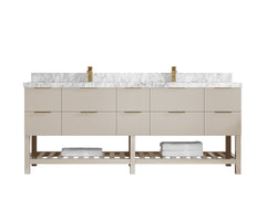Catalina 84 in W x 22 in D Free Standing Reeded Double Sink Bathroom Vanity - photo 19