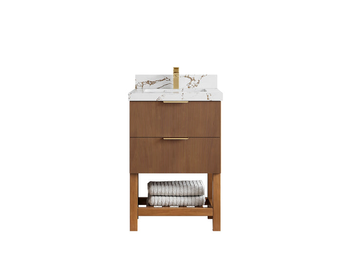 Catalina Teak 24 in. W x 22 in. D Single Sink Bathroom Vanity - photo 37