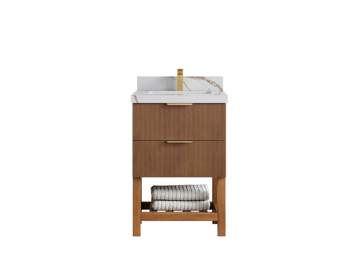 Catalina Teak 24 in. W x 22 in. D Single Sink Bathroom Vanity - photo 15