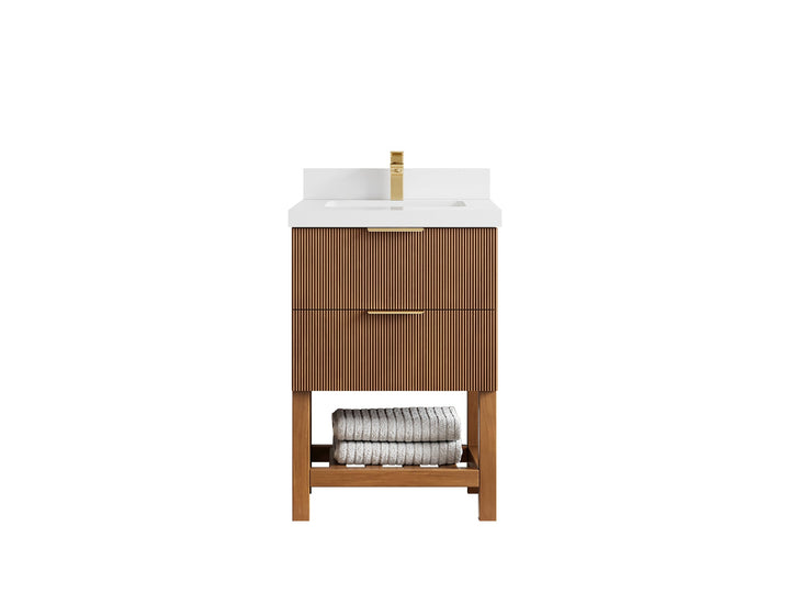 Catalina Teak 24 in. W x 22 in. D Single Sink Bathroom Vanity - photo 45