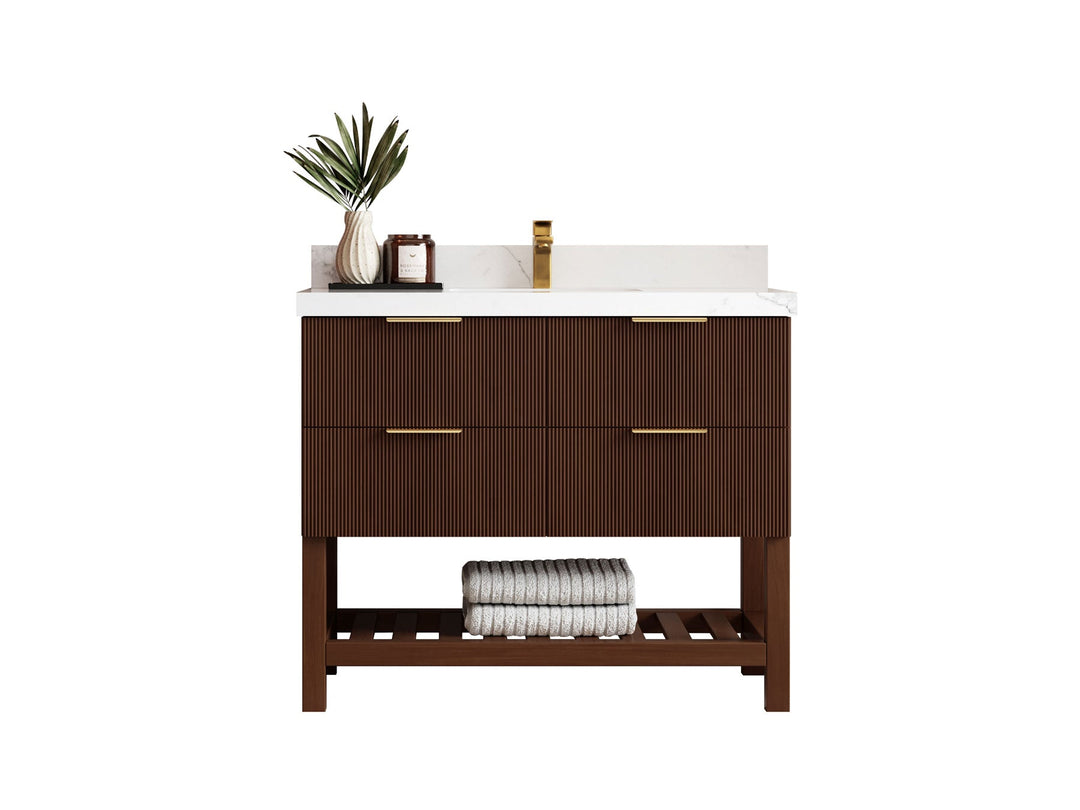 Bathroom Vanities - Single Sink - Bathroom Vanity size 40 - 49 IN - Teak Wood - photo 17