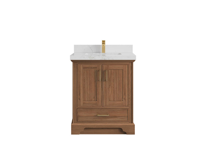Charlotte 30 in. W x 22 in. D Single Sink Bathroom Teak Wood Vanity - photo 15