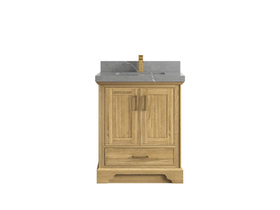 Charlotte 30 in. W x 22 in. D Single Sink Bathroom Teak Wood Vanity - Willow Bath and Vanity