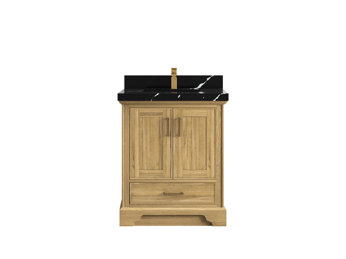 Charlotte 30 in. W x 22 in. D Single Sink Bathroom Teak Wood Vanity - Willow Bath and Vanity