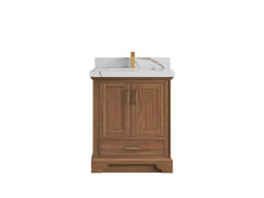 Charlotte 30 in. W x 22 in. D Single Sink Bathroom Teak Wood Vanity - photo 10