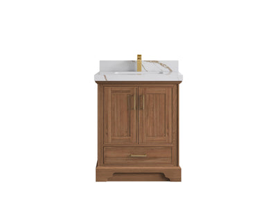 Charlotte 30 in. W x 22 in. D Single Sink Bathroom Teak Wood Vanity - Willow Bath and Vanity