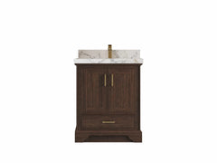 Charlotte 30 in. W x 22 in. D Single Sink Bathroom Teak Wood Vanity - photo 1