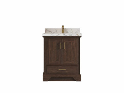 Charlotte 30 in. W x 22 in. D Single Sink Bathroom Teak Wood Vanity - Willow Bath and Vanity