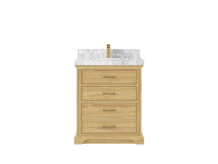 Charlotte 30 in. W x 22 in. D Single Sink Bathroom Teak Wood Vanity - photo 13