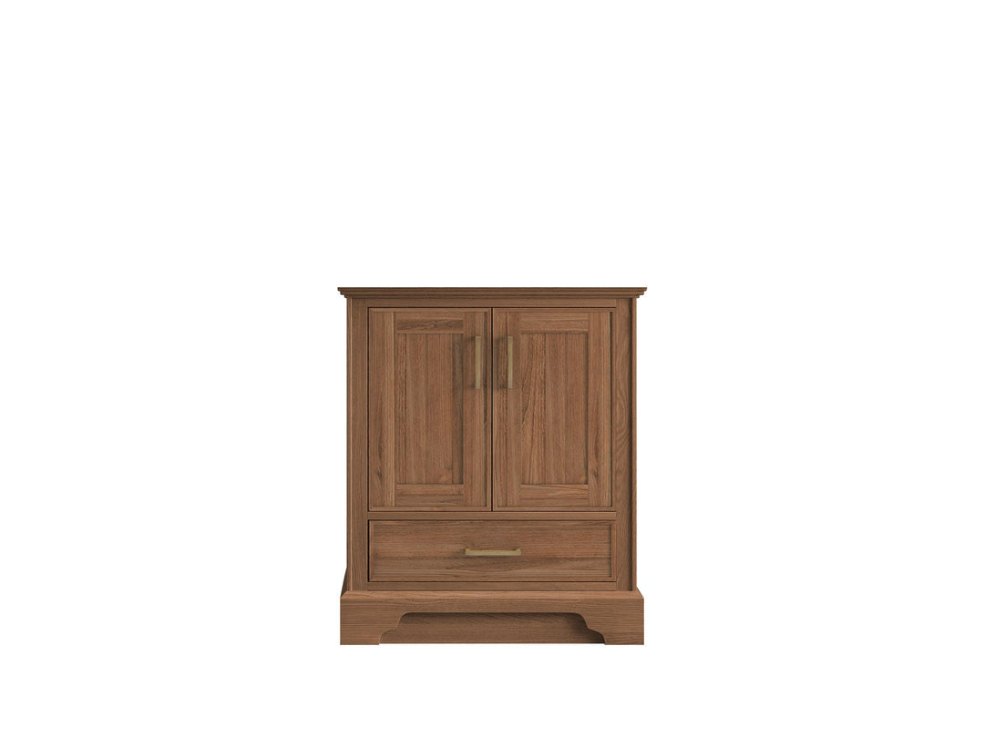 Charlotte 30 in. W x 22 in. D Single Sink Bathroom Teak Wood Vanity - Willow Bath and Vanity