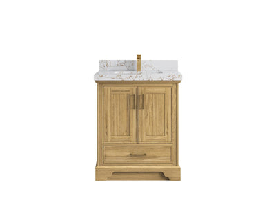Charlotte 30 in. W x 22 in. D Single Sink Bathroom Teak Wood Vanity - Willow Bath and Vanity