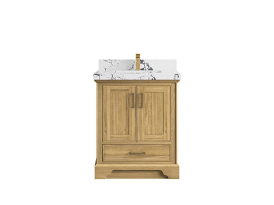 Charlotte 30 in. W x 22 in. D Single Sink Bathroom Teak Wood Vanity - Willow Bath and Vanity