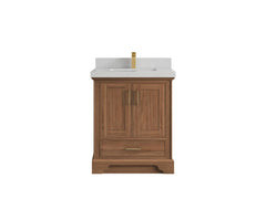 Charlotte 30 in. W x 22 in. D Single Sink Bathroom Teak Wood Vanity - photo 9