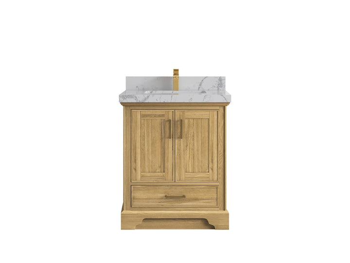 Charlotte 30 in. W x 22 in. D Single Sink Bathroom Teak Wood Vanity - photo 27