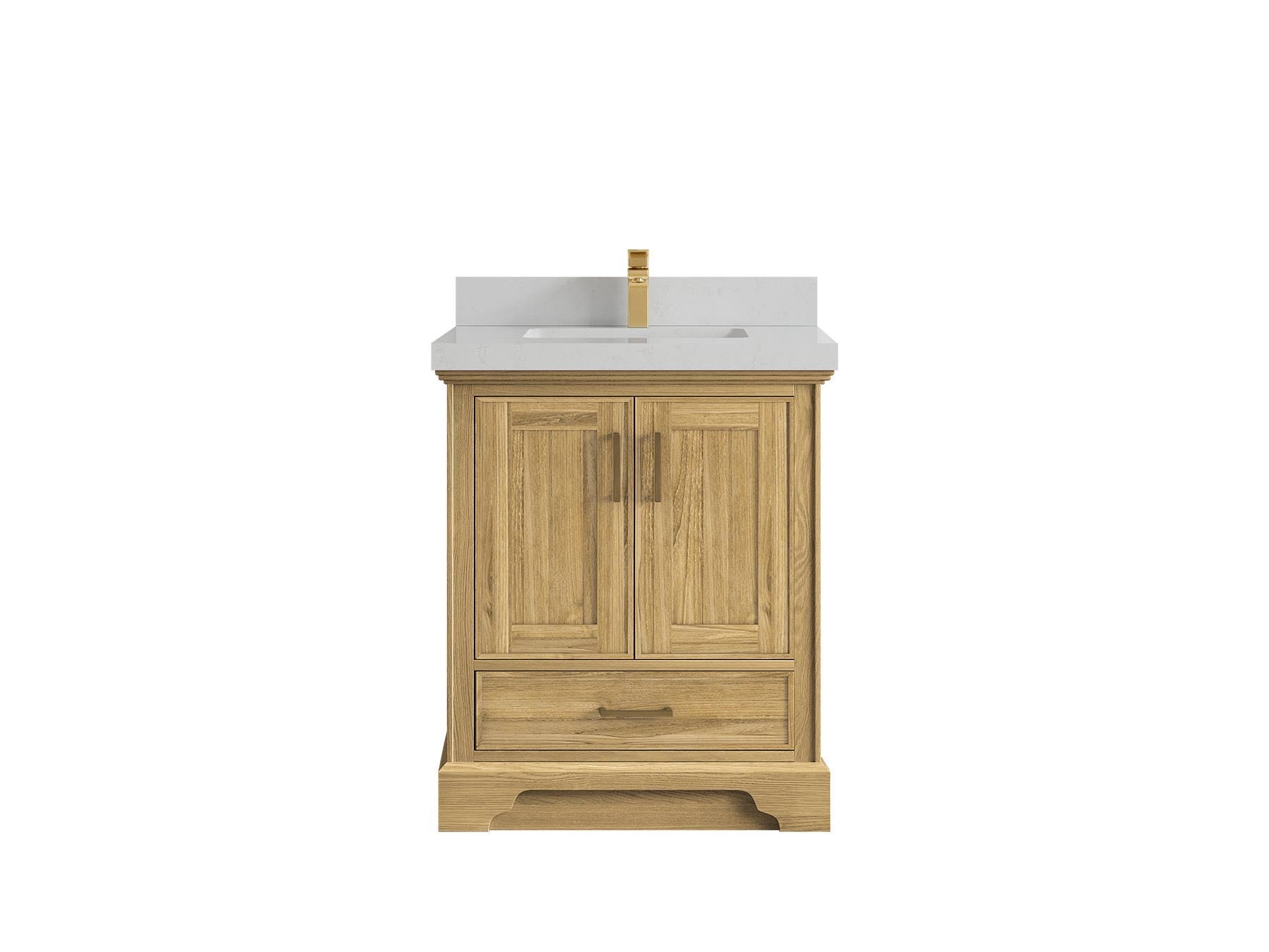 Charlotte 30 in. W x 22 in. D Single Sink Bathroom Teak Wood Vanity - Willow Bath and Vanity