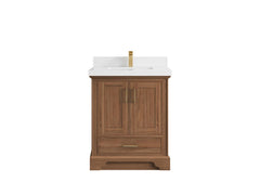 Charlotte 30 in. W x 22 in. D Single Sink Bathroom Teak Wood Vanity - photo 18