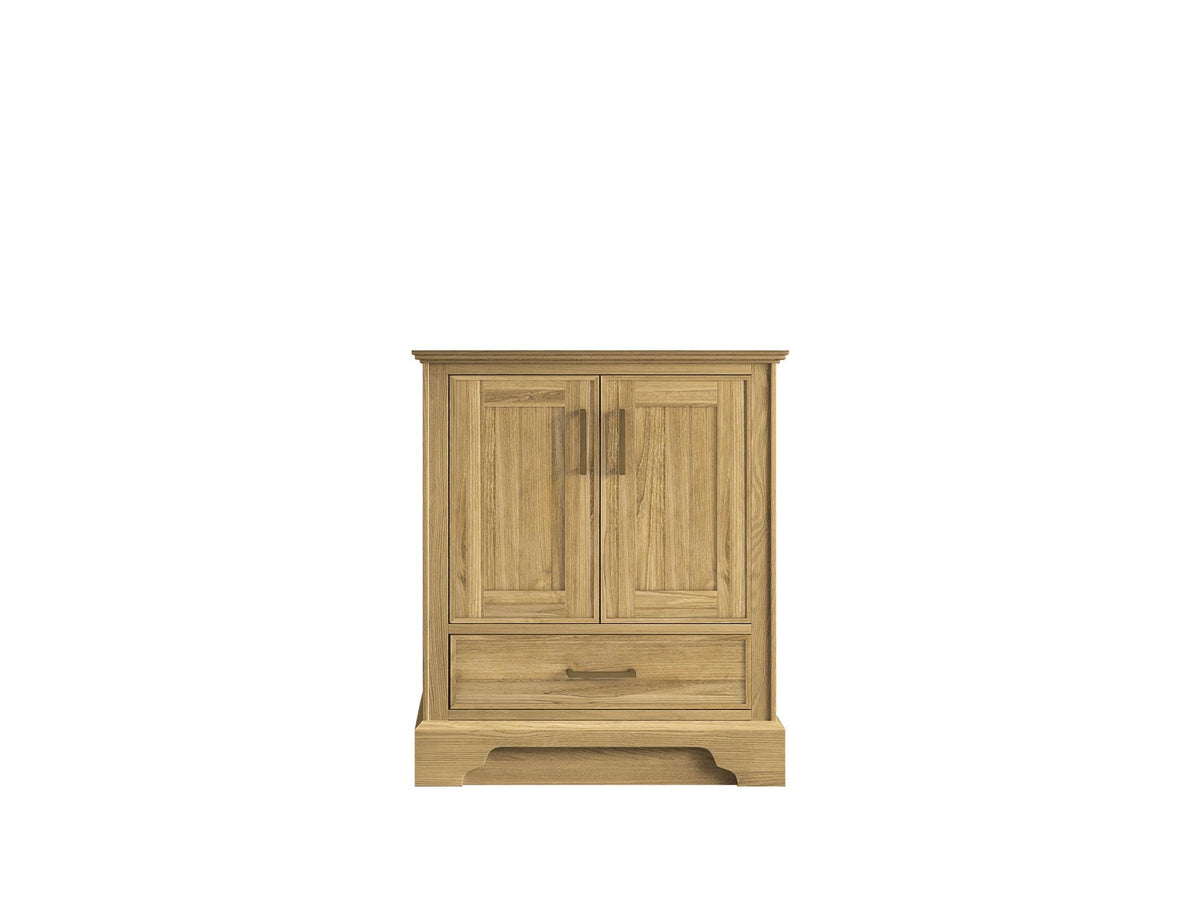 Charlotte 30 in. W x 22 in. D Single Sink Bathroom Teak Wood Vanity - Willow Bath and Vanity
