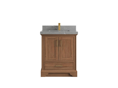 Charlotte 30 in. W x 22 in. D Single Sink Bathroom Teak Wood Vanity - Willow Bath and Vanity