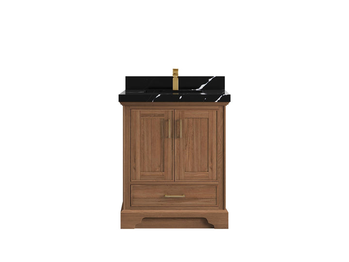 Charlotte 30 in. W x 22 in. D Single Sink Bathroom Teak Wood Vanity - photo 12