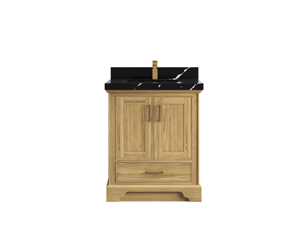 Charlotte 30 in. W x 22 in. D Single Sink Bathroom Teak Wood Vanity - Willow Bath and Vanity