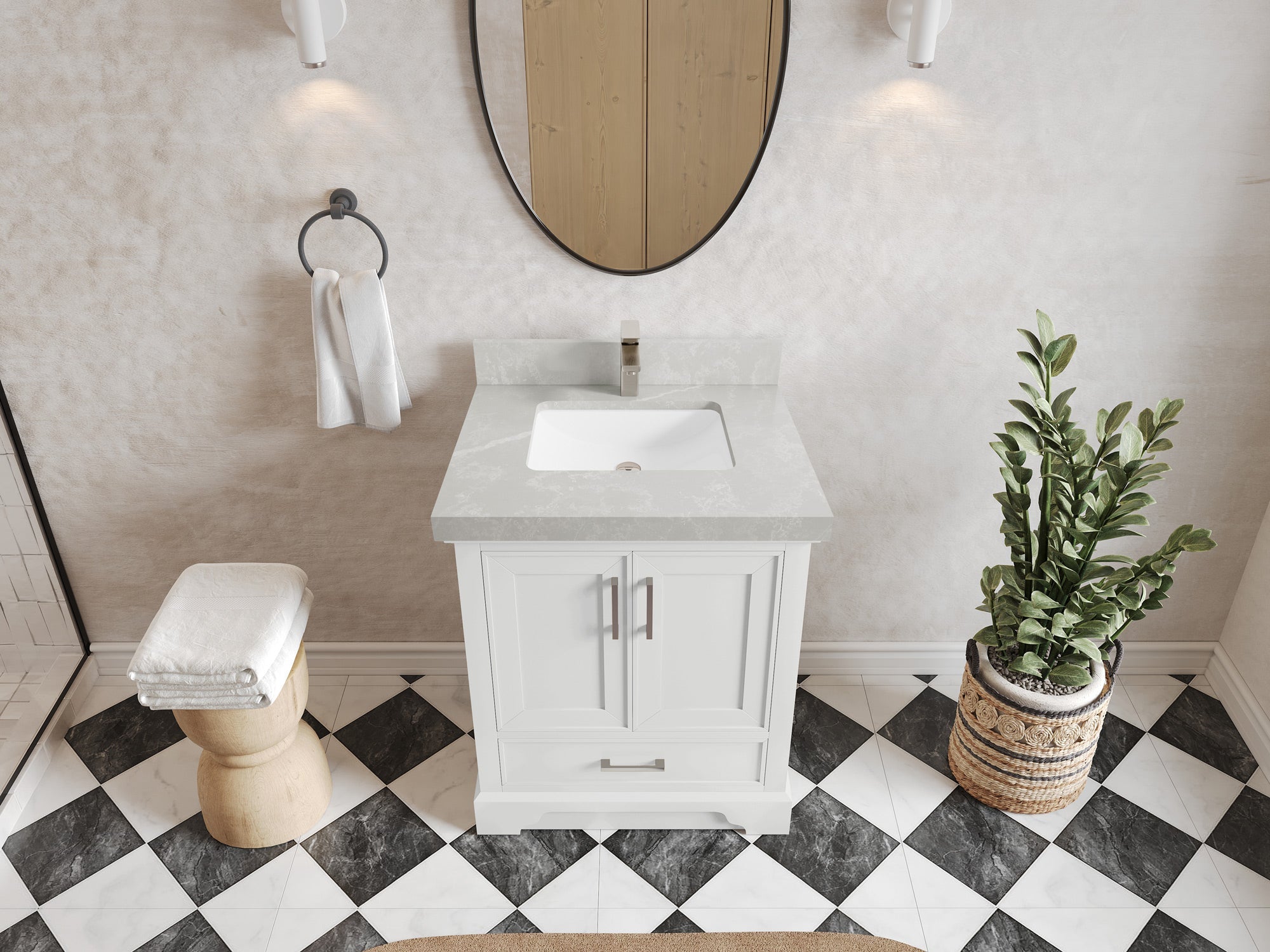 Charlotte 30 in. W x 22 in. D Single Sink Bathroom Vanity - Willow Bath and Vanity