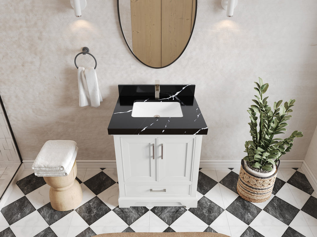 Charlotte 30 in. W x 22 in. D Single Sink Bathroom Vanity - Willow Bath and Vanity