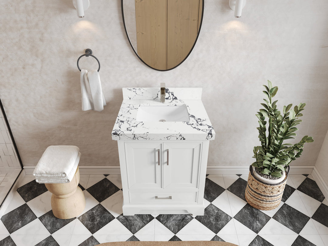Charlotte 30 in. W x 22 in. D Single Sink Bathroom Vanity - Willow Bath and Vanity