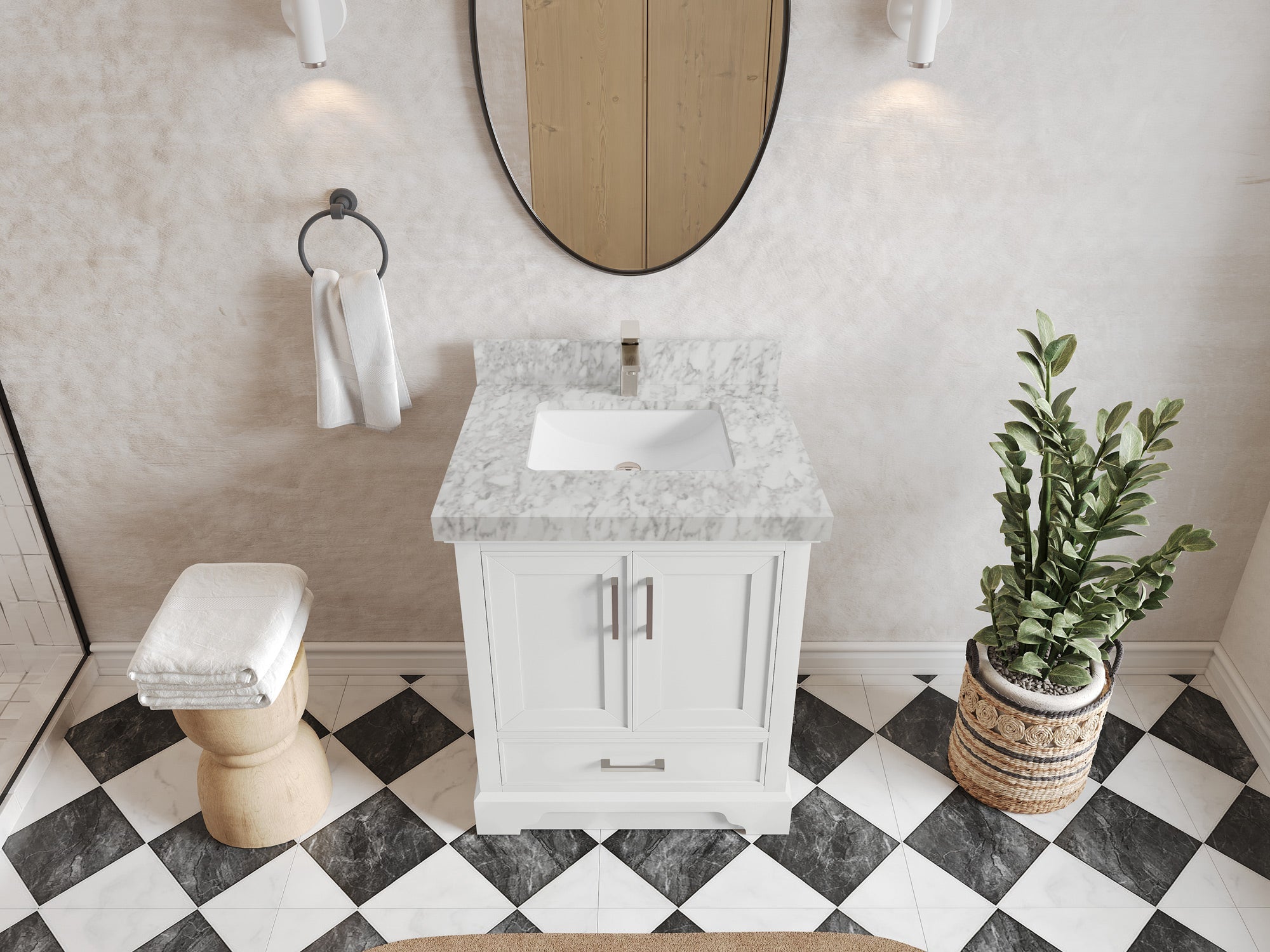 Charlotte 30 in. W x 22 in. D Single Sink Bathroom Vanity - Willow Bath and Vanity