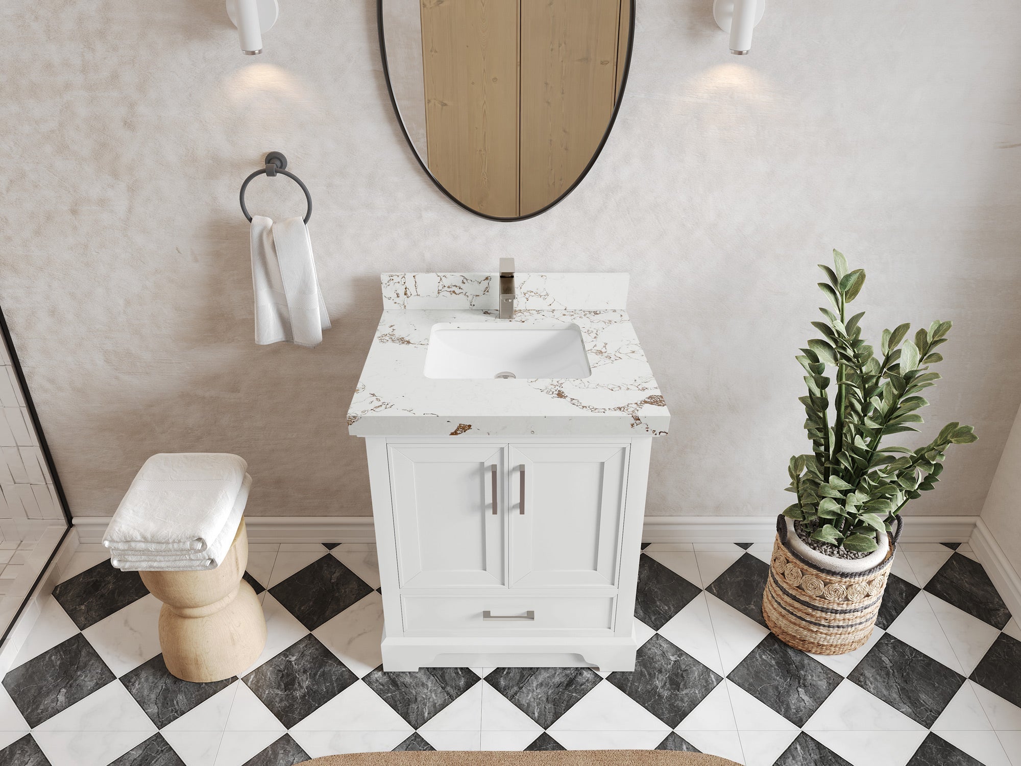 Charlotte 30 in. W x 22 in. D Single Sink Bathroom Vanity - Willow Bath and Vanity