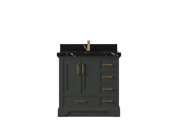 Charlotte 36 in. W x 22 in. D Center Sink Bathroom Vanity - photo 8