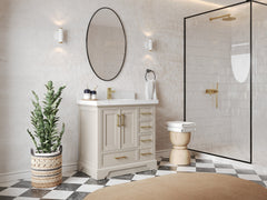 Charlotte 36 in. W x 22 in. D Center Sink Bathroom Vanity - photo 2