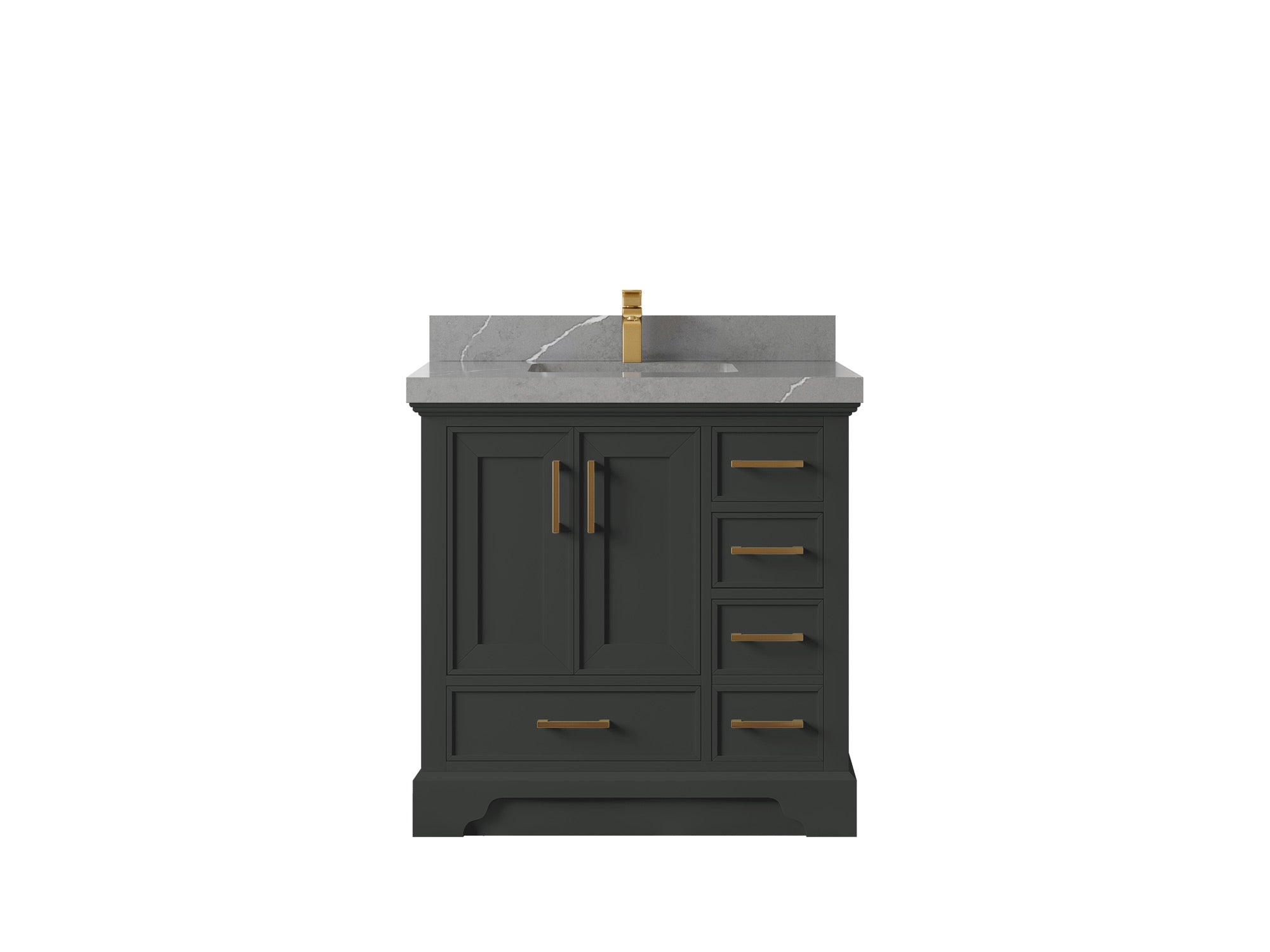 Charlotte 36 in. W x 22 in. D Center Sink Bathroom Vanity - Willow Bath and Vanity